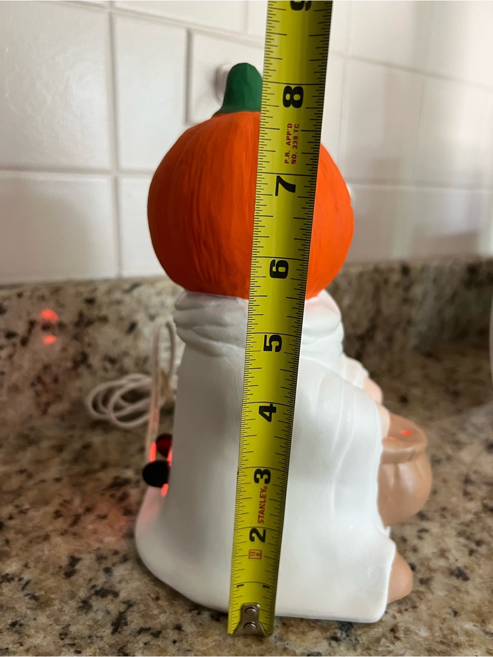 Vintage Halloween Ghost Lamp With Pumpkin Head - Picture 6 of 15
